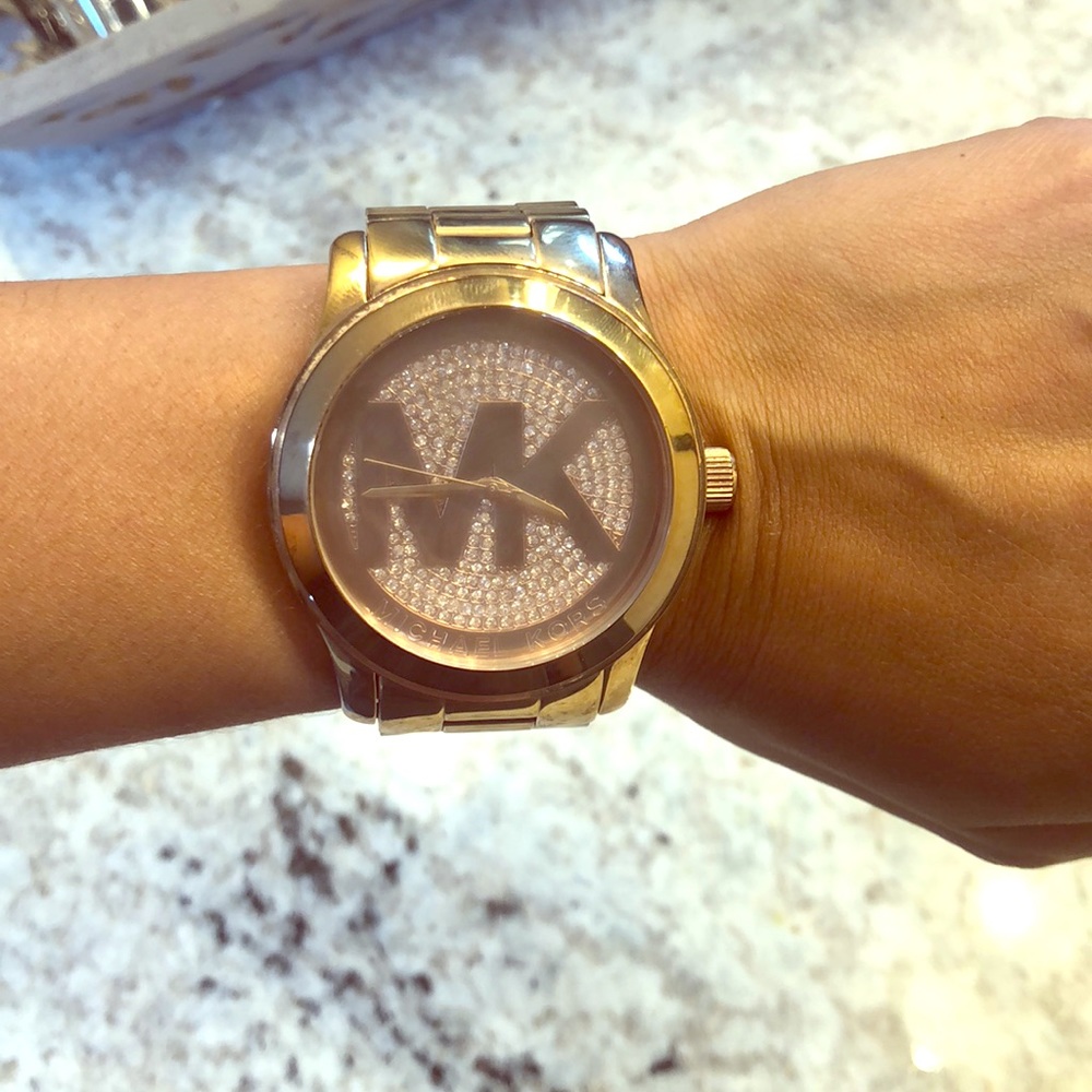 Rose Gold MK Watch